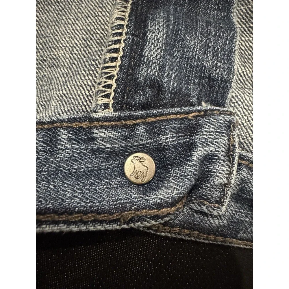 Abercrombie & Fitch Womens Shorts Sz10 VTG Y2K Distressed Jean Shorts - Picture 7 of 9